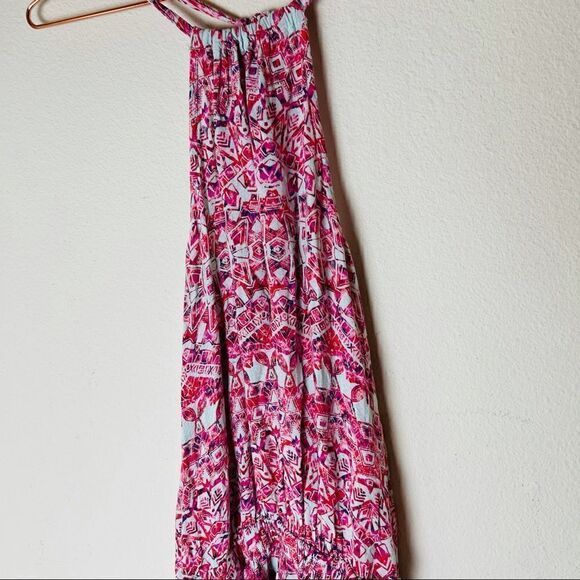 EUC Free People Red Printed Tunic Dress XS - Picture 3 of 7